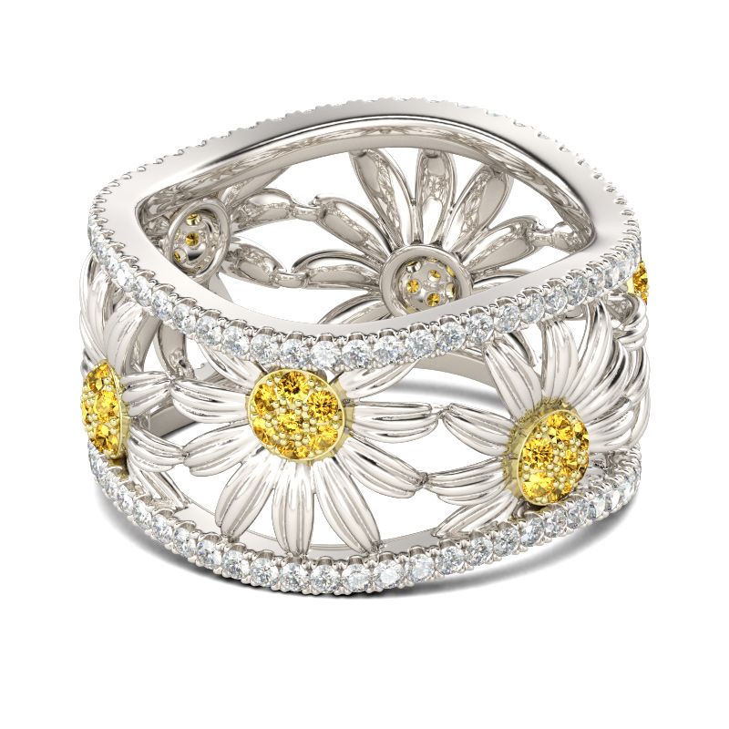 Daisy Sterling Silver Women's Band